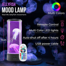 Load image into Gallery viewer, Lumina Jellyfish Mood Lamp with LED lights-14"
