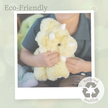 Load image into Gallery viewer, World's Softest 11 inch - Baby Yellow Triceratops Plush Toy
