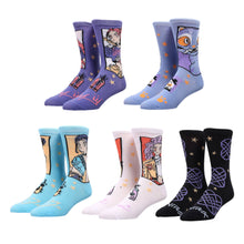 Load image into Gallery viewer, KPop Demon Hunters Hunter/X &amp; Derpy 5-Pair Pack Casual Crew Socks
