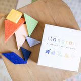 Load image into Gallery viewer, mini tangram block set with zipper pouch
