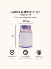 Load image into Gallery viewer, Mush Love Candle &amp; Bracelet Set
