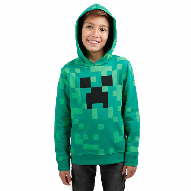 ^MINECRAFT CREEPER COSPLAY YOUTH HOODIE