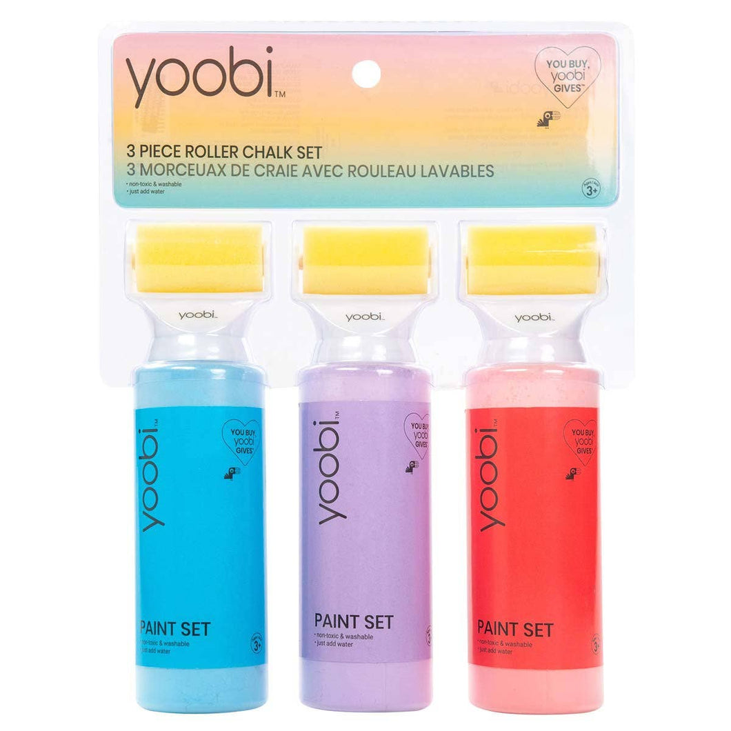TS Yoobi Paint 3pc Roller Chalk Set Multicolor
