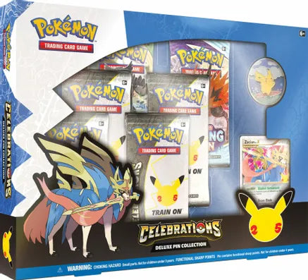Pokémon Celebrations Deluxe pin collection