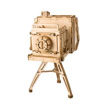 Load image into Gallery viewer, 3D Laser Cut Wooden Puzzle: Vintage Camera
