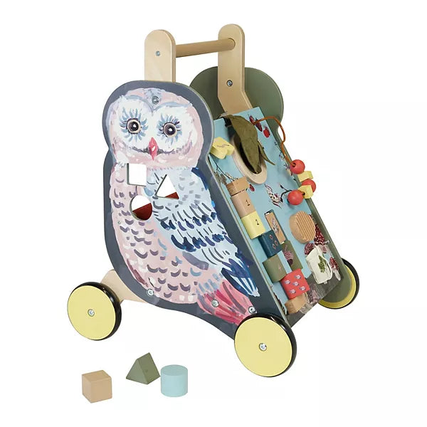 Manhattan Toy Wildwoods Owl Wooden Pushcart