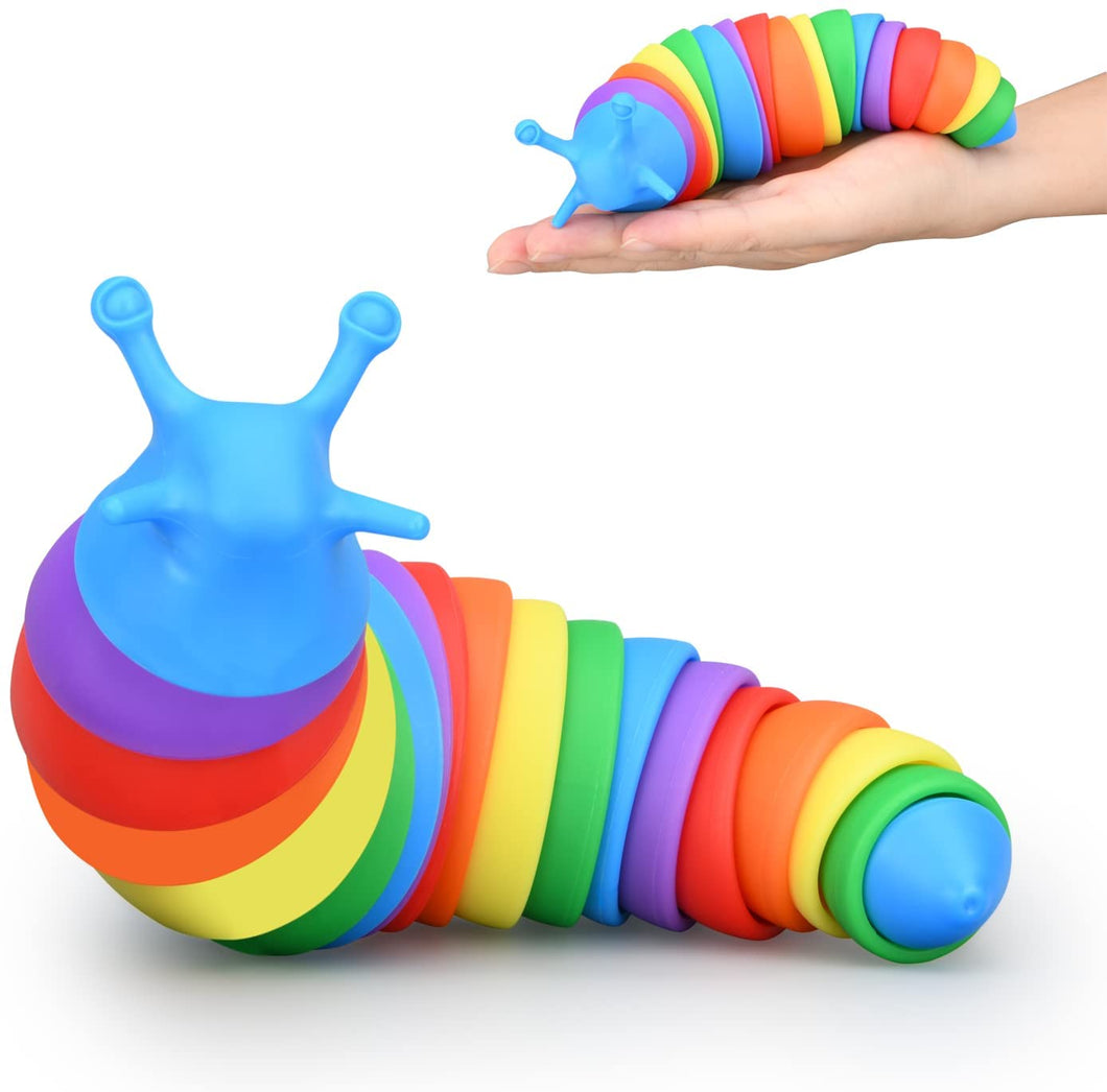 Slug Rainbow Color Fidget Sensory Toy