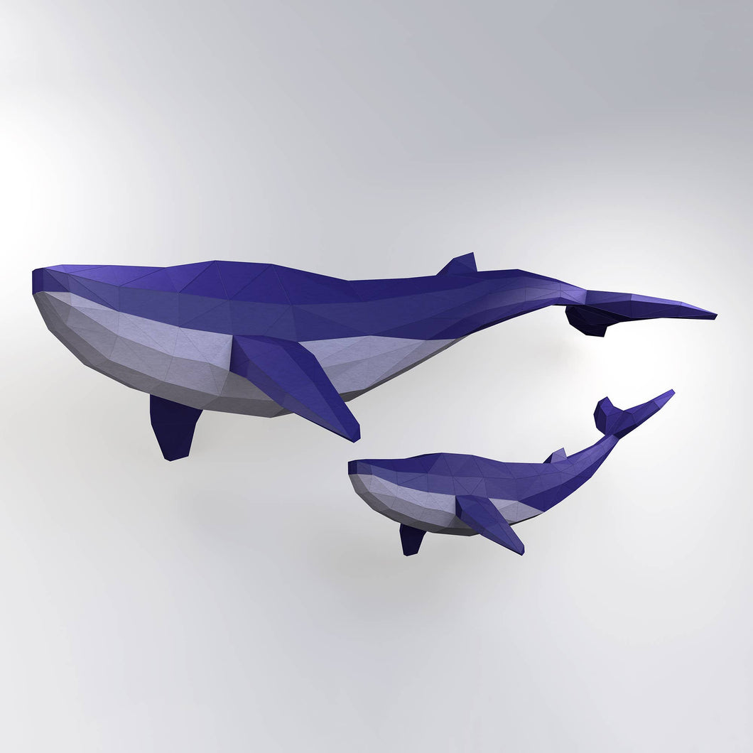 Whale Origami Model