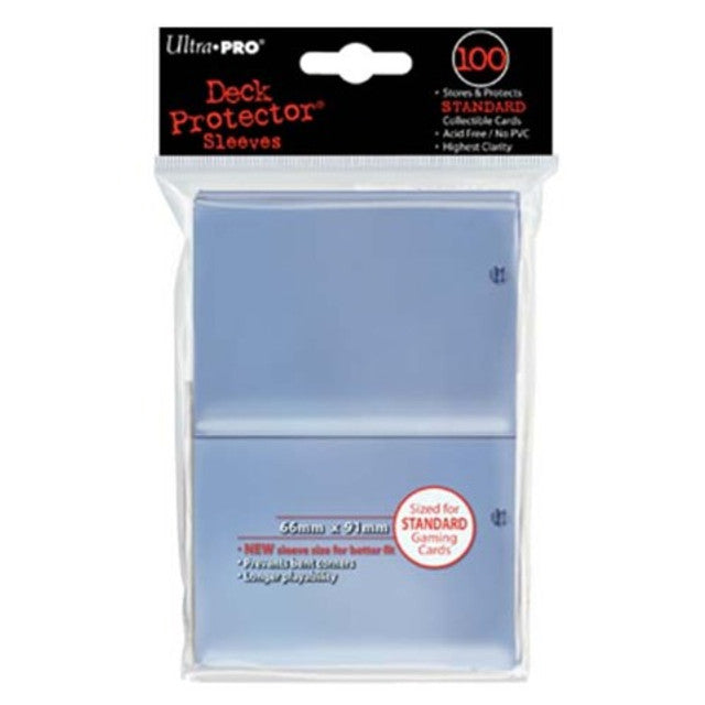 UP Clear Deck Protector Standard Size Sleeves 100ct Pack