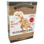 Load image into Gallery viewer, DINOROID T-Rex Walking &amp; Roaring Wooden 3D Puzzle Kit
