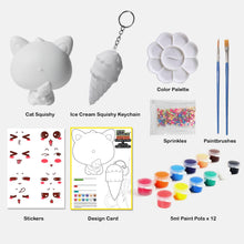 Load image into Gallery viewer, Squishy Painting Kit, Slow Rise Squishy Maker - Sweet Cat
