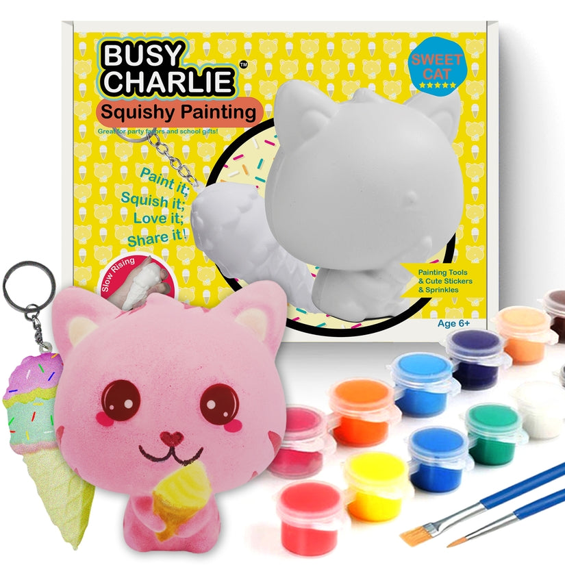 Squishy Painting Kit, Slow Rise Squishy Maker - Sweet Cat