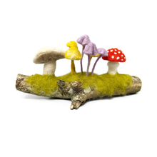 Load image into Gallery viewer, Woodland Toadstools Needle Felting Craft Kit
