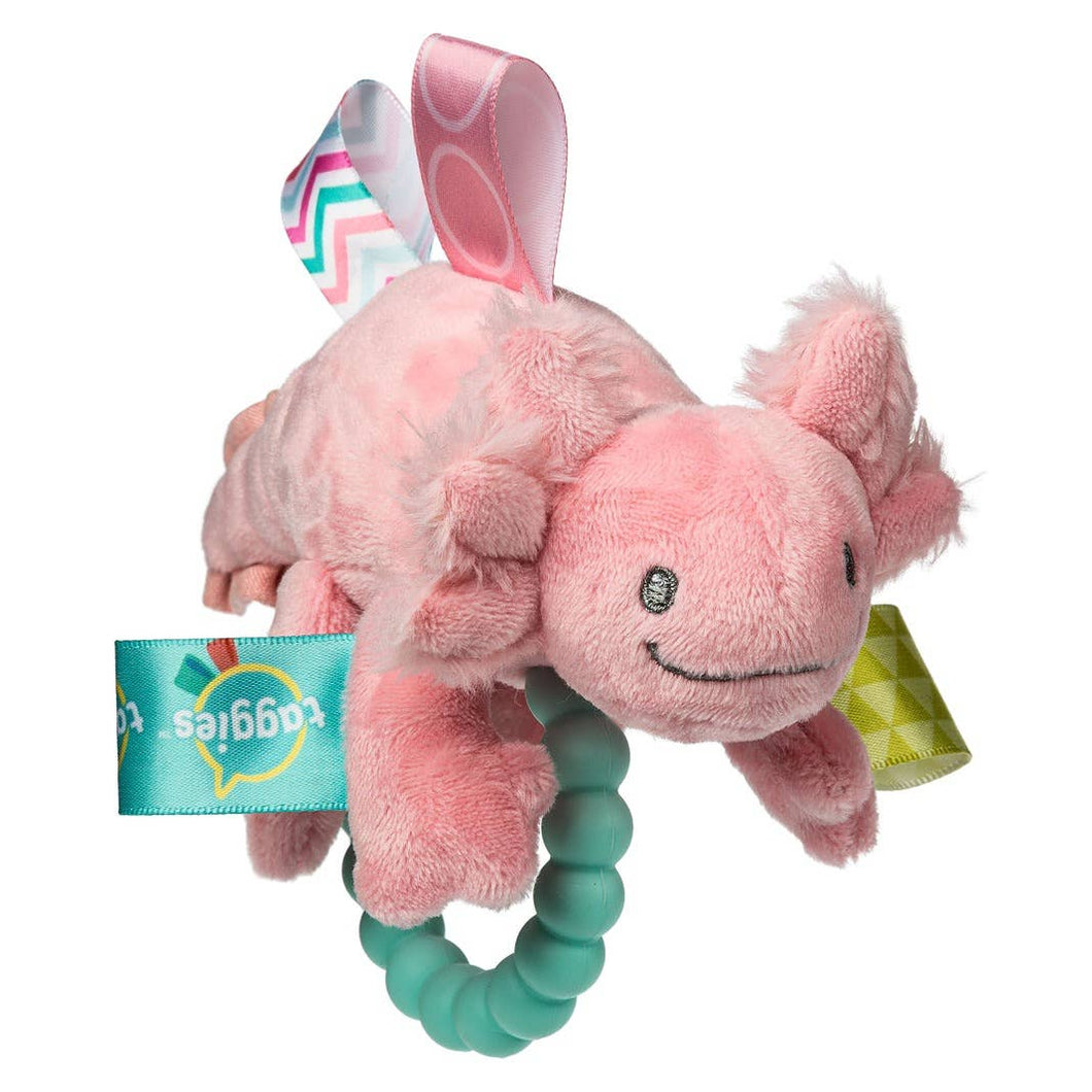 Lizzy Axolotl Teether Rattle - Pink