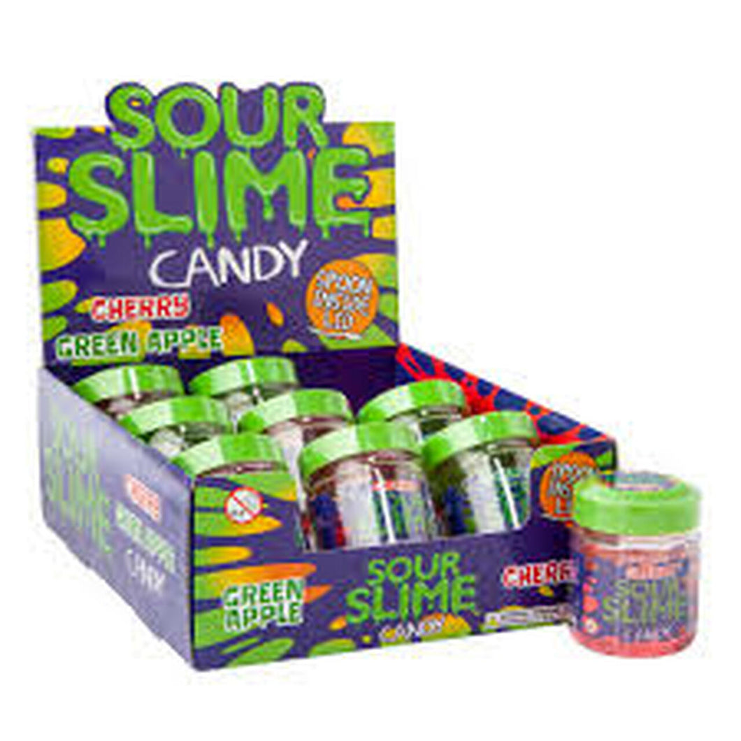 *Sour Slime Candy Green Apple/Cherry 3.5 Ounces