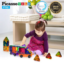 Load image into Gallery viewer, PicassoTiles 82 Piece Creativity Set Magnet Building Tiles 10 Different Shapes

